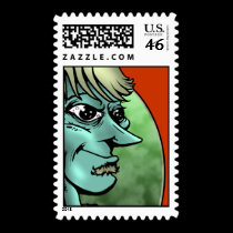 Greenie-Blu postage