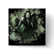 Greenish Aragorn Vector Collage Pinback Button