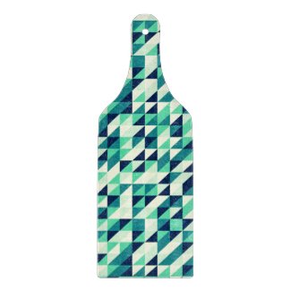 Greenish Triangle Pattern Cutting Boards