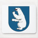 Greenland Coat of Arms Mousepad by FlagTshirts Greenland Coat of Arms Mousepad