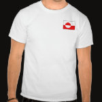 Greenland Flag Map Basic T-Shirt