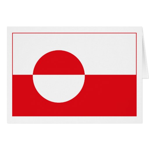 Greenland Flag (light) Greeting Card
