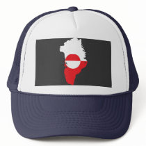 Greenland flag map hats