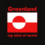Greenland Flag Map Text Ladies Baby Doll