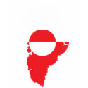 Greenland flag map t-shirts by FlagStore Greenland flag map t-shirts