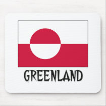 Greenland Flag mousepads
