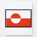 Greenland Flag mousepads