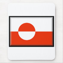 Greenland Flag mousepads