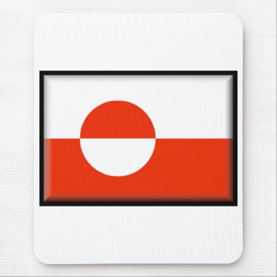 Greenland Flag Mouse Mats by jacinto888