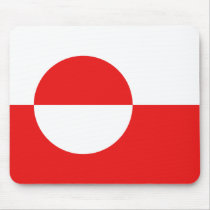 Greenland Flag Mousepad
