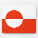 Greenland Flag Mousepad