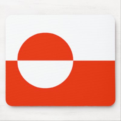 Greenland Flag Mousepad by jacinto888
