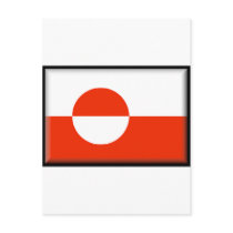 Greenland Flag postcards