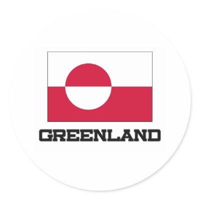 Greenland Flag Sticker by tshirtshirts