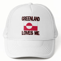 Greenland Loves Me hats