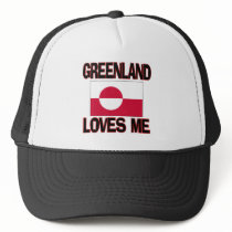 Greenland Loves Me hats