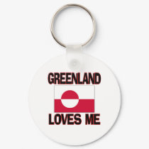 Greenland Loves Me keychains