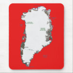 Greenland Map Mousepad