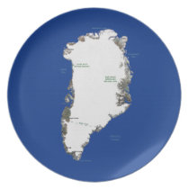 Greenland Map Plate
