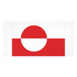 Greenland Territory Flag Customized Photo Card