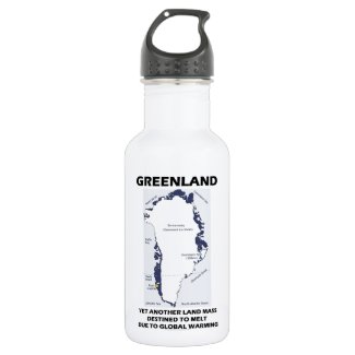 Greenland Yet Another Land Mass Destined To Melt 18oz Water Bottle