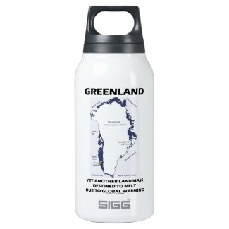 Greenland Yet Another Land Mass Destined To Melt 10 Oz Insulated SIGG Thermos Water Bottle