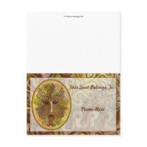 Greenman Herbst Tischaufsteller postkarten by 13BlackCatsDesigns Greenman Herbst Tischaufsteller postkarten