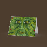 Greenman Holly Card cards