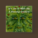 Greenman Holly It's Ok Button buttons