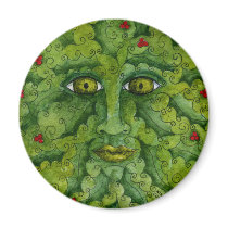 Greenman Holly Magnet