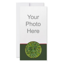 Greenman Holly Photo Card