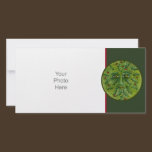 Greenman Holly Photo Card photo cards