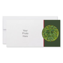 Greenman Holly Photo Card