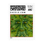 Greenman Holly Postage Stamp