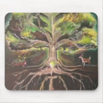 Greenman-tree of life Mousepad - Customized