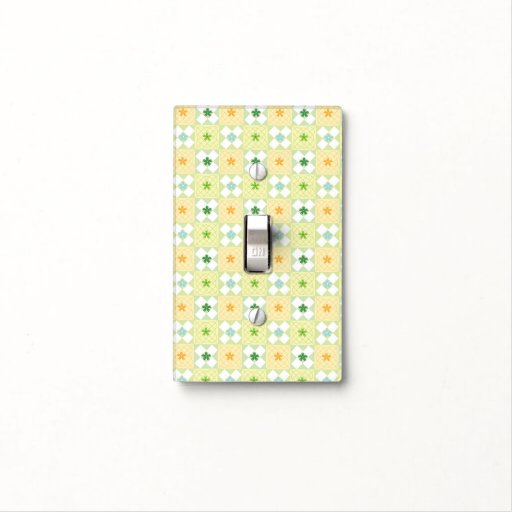 Greens geometric shape patterns light switch covers