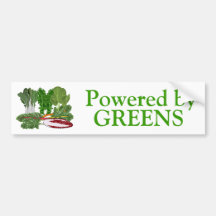 Greens Veggie Lovers Vegetables Bumper Sticker