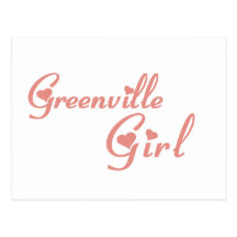 Greenville Girl tee shirts Postcards