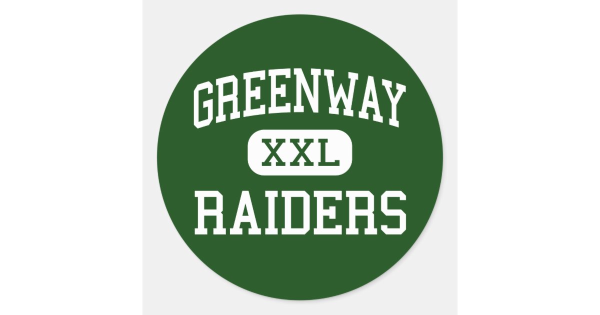 Greenway Raiders High Coleraine Minnesota Classic Round Sticker