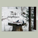 Greet Your Neighbors Day -February 7th-Blue Jays Greeting Card