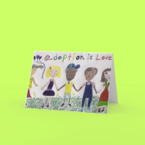 Greeting Card - Adoption Is Love by sunfluer Greeting Card - Adoption Is Love