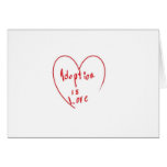 Greeting Card, Adoption Is Love