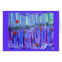 Greeting Card - Blades in the Forest by rlwinkelmann Greeting Card - Blades in the Forest