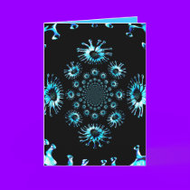 Greeting Card - Blue Fantasy