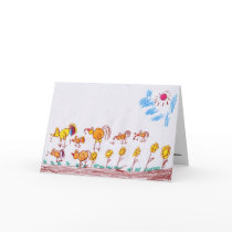 GREETING CARD: "Chickens" by Ma Theu (2nd grade) by VietHope GREETING CARD: "Chickens" by Ma Theu (2nd grade)