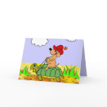 greeting card "dog and tortle"