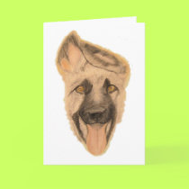 Greeting Card - Dog Art