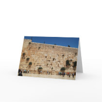 Greeting card featuring the Western Wall