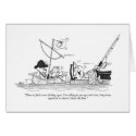 Greeting Card - Fishing Cartoon - Pirate Squirrels