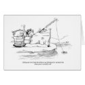 Greeting Card - Fishing Cartoon - Sick Day